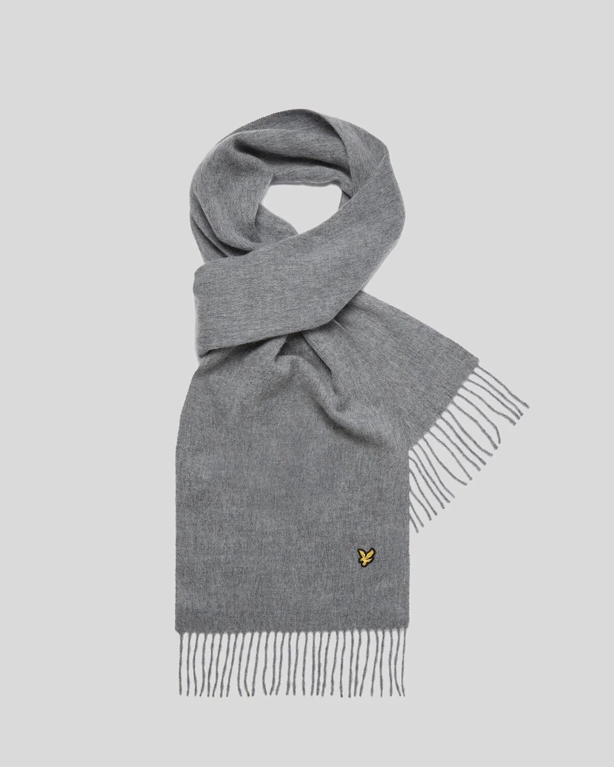 Halsduk I Lammull - T28 Mid Grey Marl