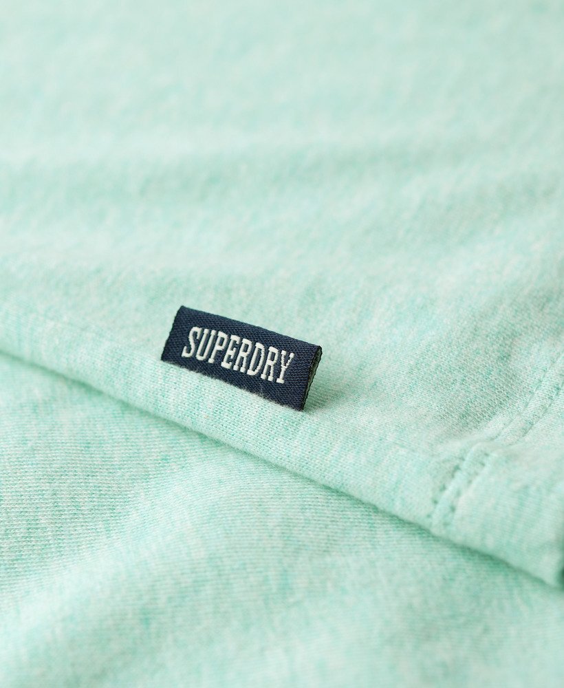 Vintage Logo Emb Tee - Light Mint Green Marl