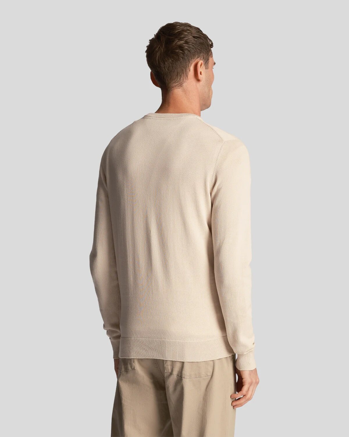 Cotton Crew Neck Jumper - Cove