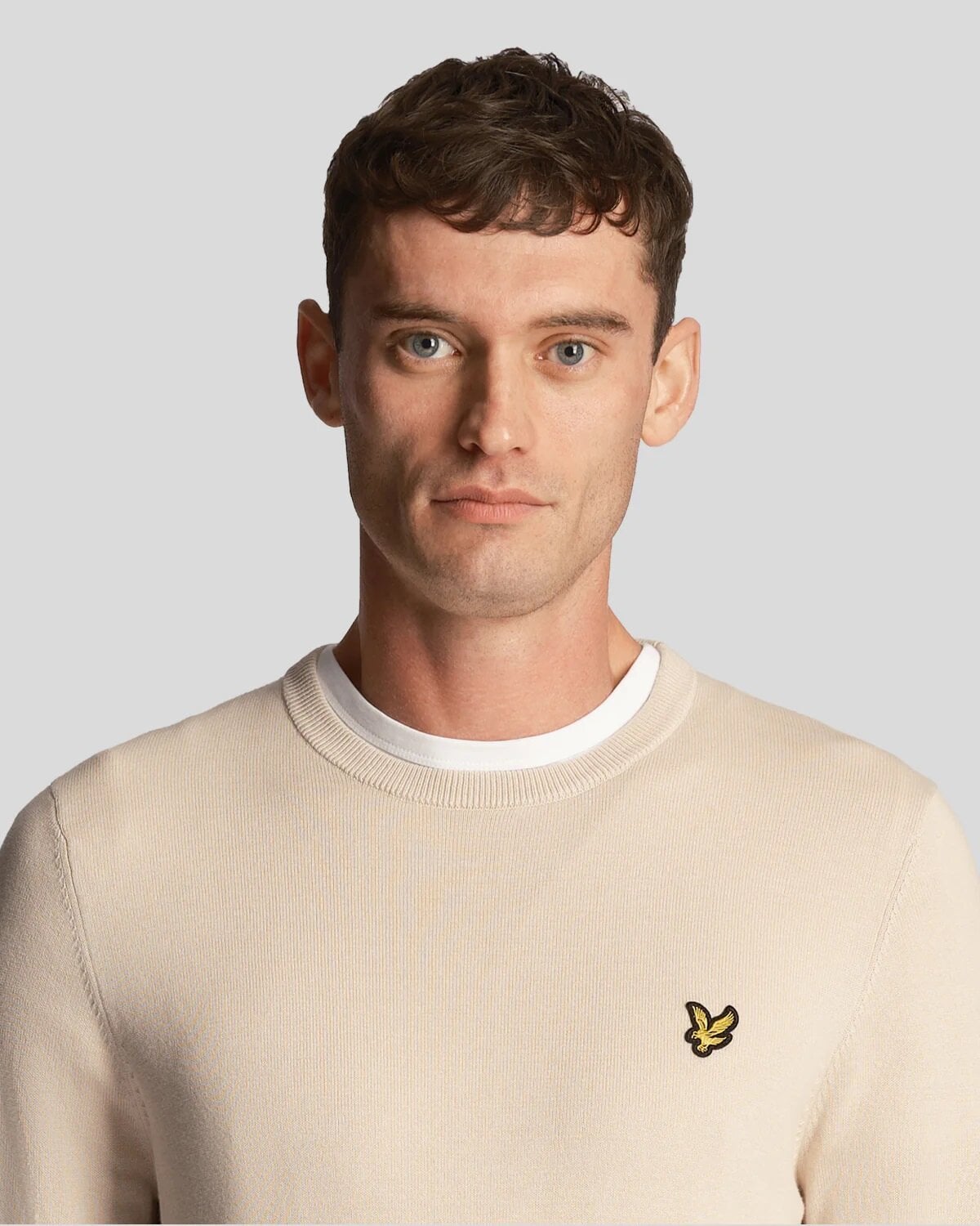 Cotton Crew Neck Jumper - Cove