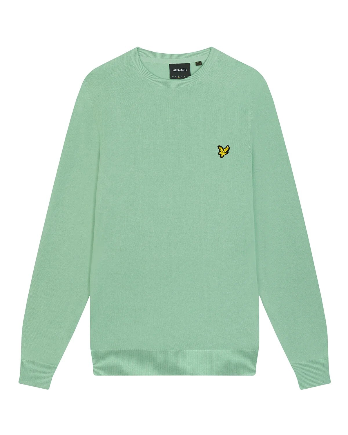 Cotton Crew Neck Jumper - Turquoise Shadow