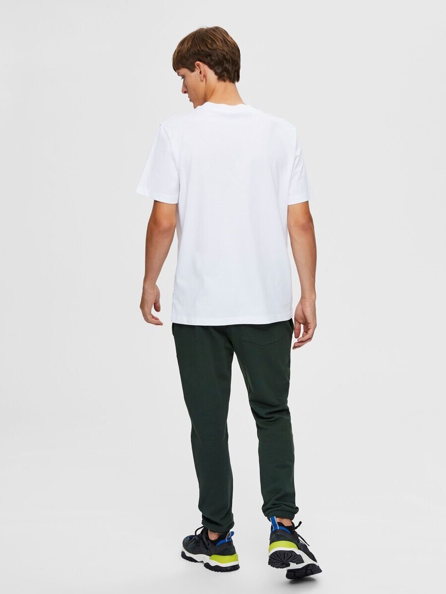 T-Shirt Med Mock-Krage - Bright White