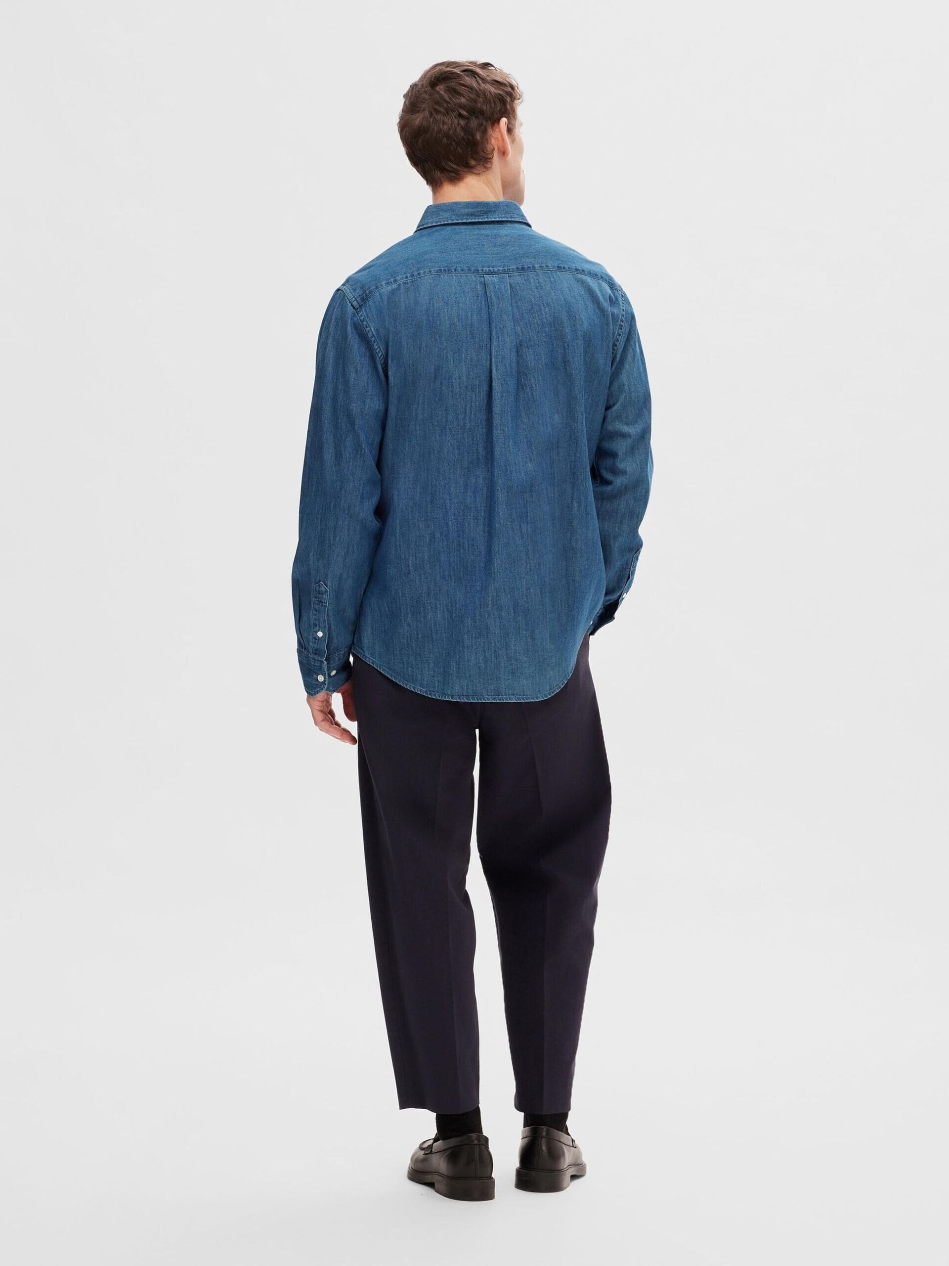 Jeansskjorta - Medium Blue Denim