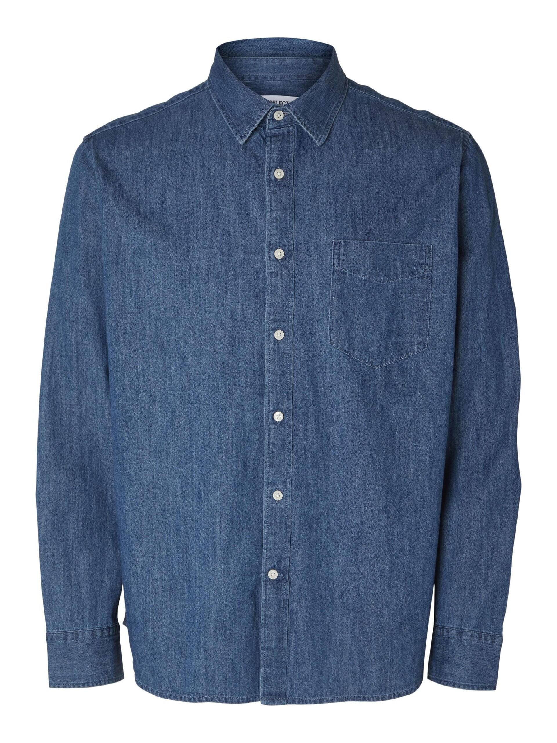 Jeansskjorta - Medium Blue Denim