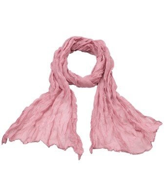 Anna Enfärgad Scarf - Gammelrosa 