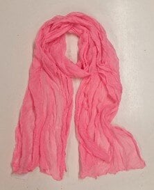 Anna Enfärgad Scarf - Bubbelgum