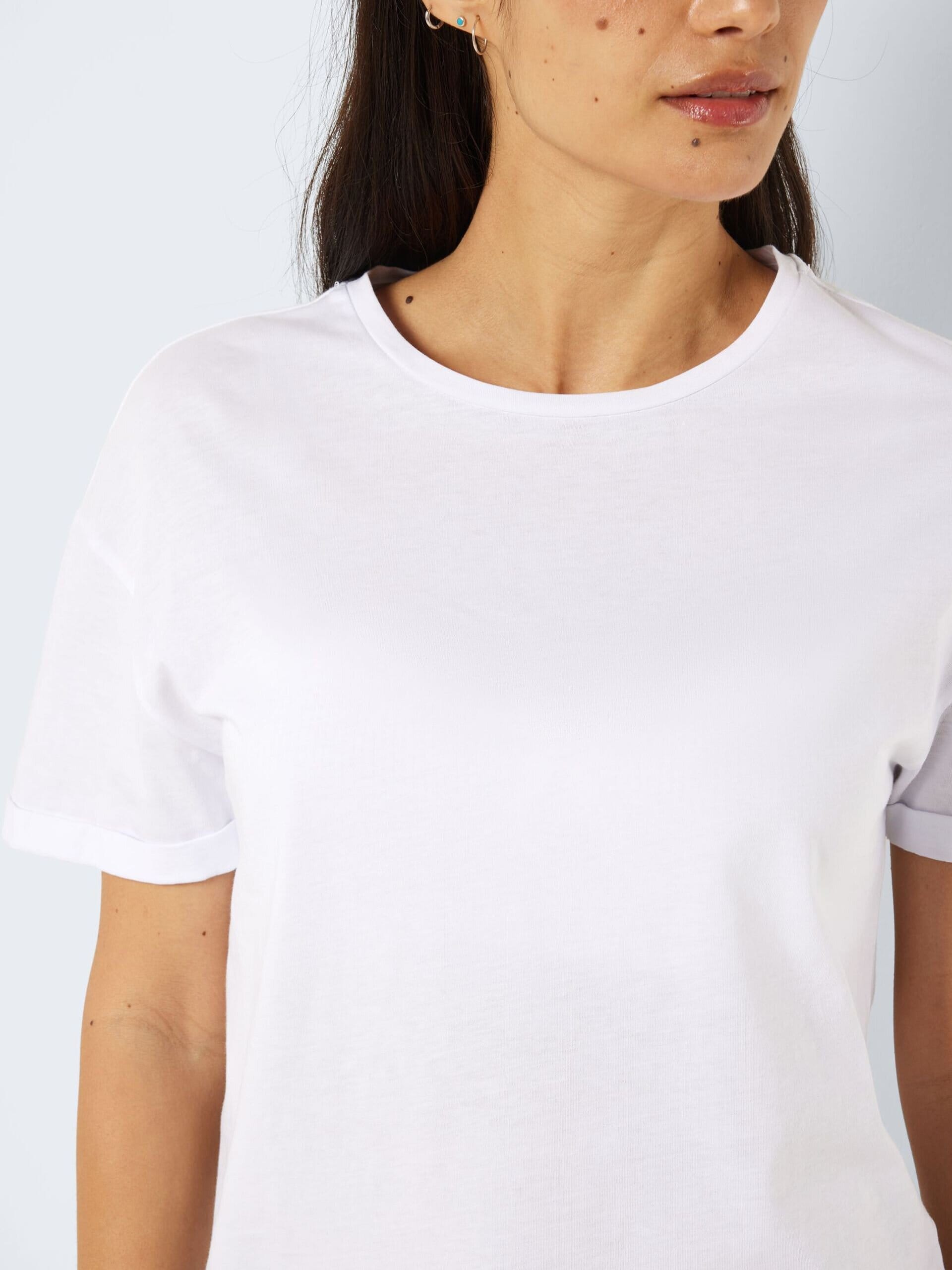 Enfärgad T-shirt - Bright White