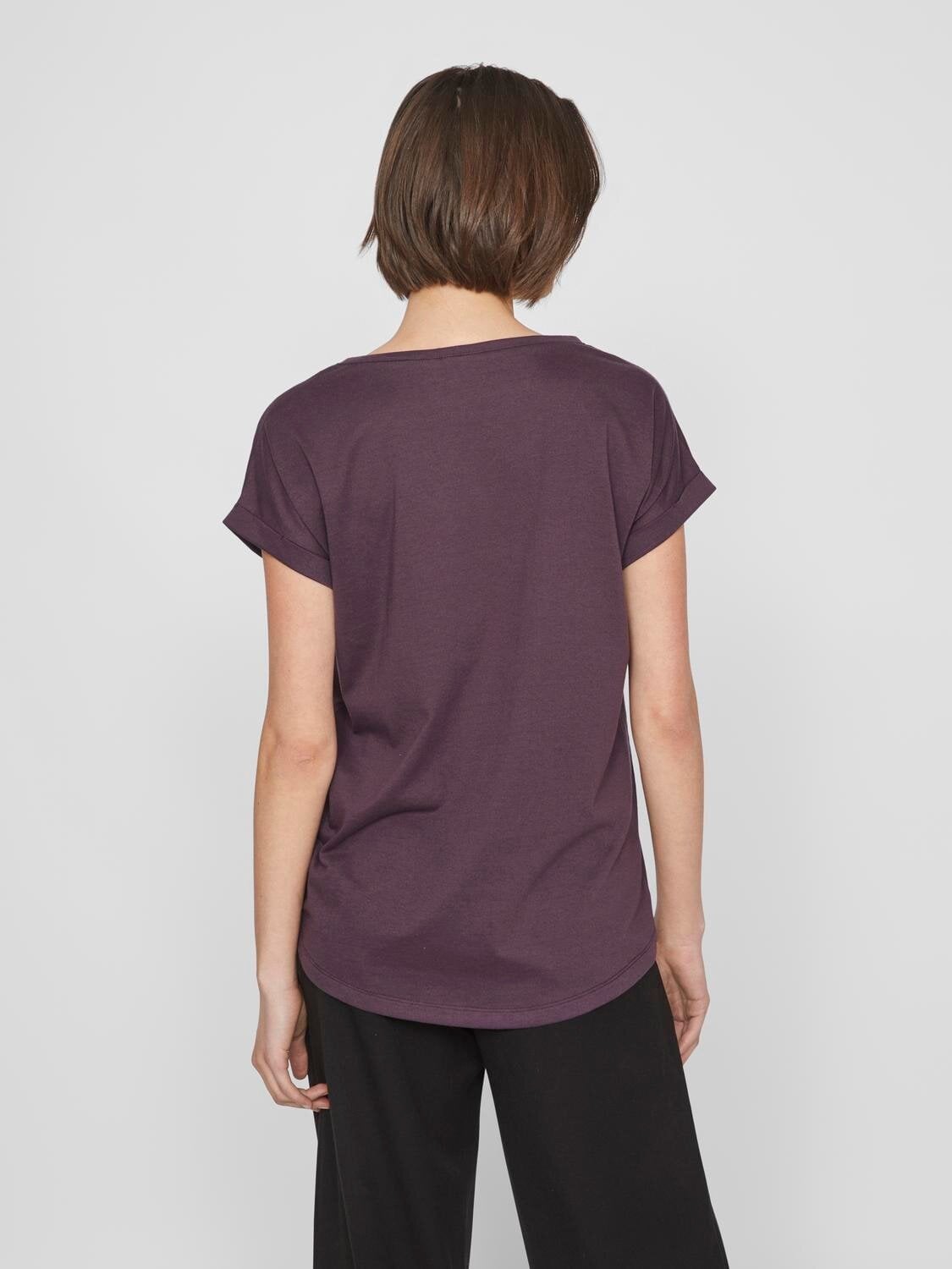 O-ringad T-shirt - Plum Perfect