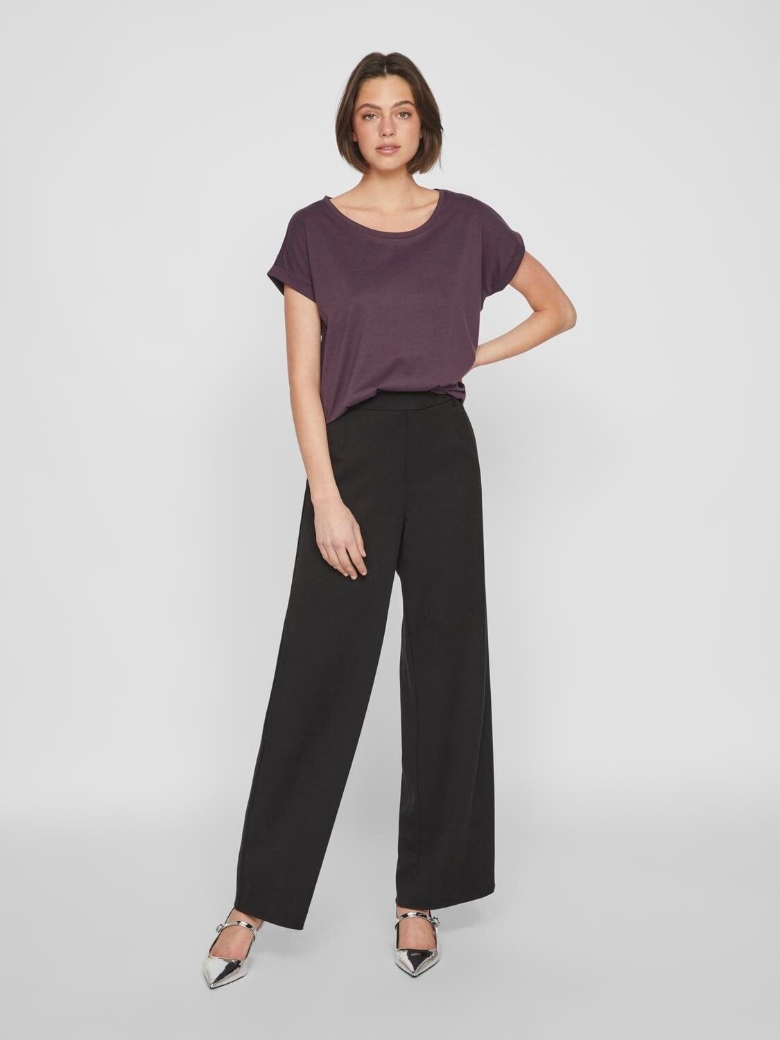 O-ringad T-shirt - Plum Perfect