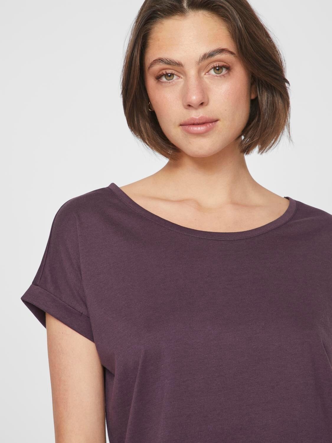 O-ringad T-shirt - Plum Perfect