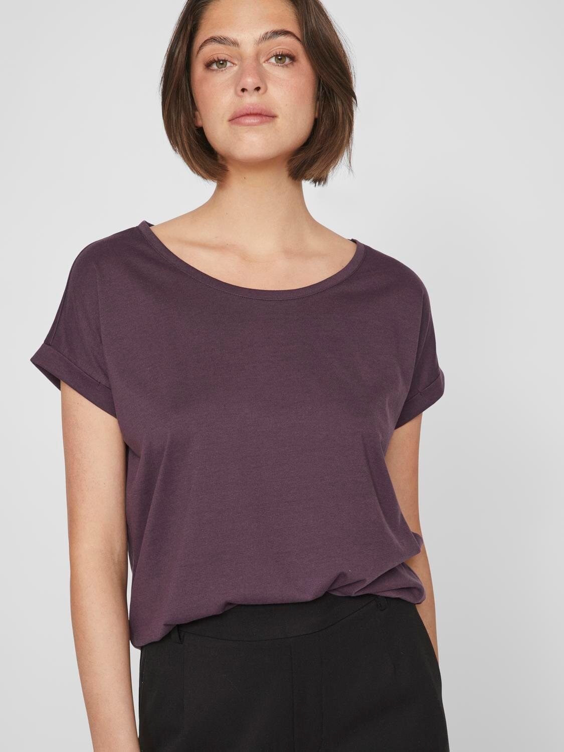 O-ringad T-shirt - Plum Perfect