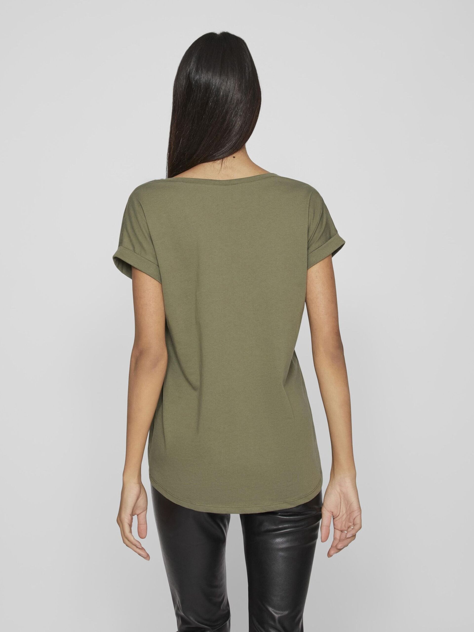 O-ringad T-shirt - Dusty Olive