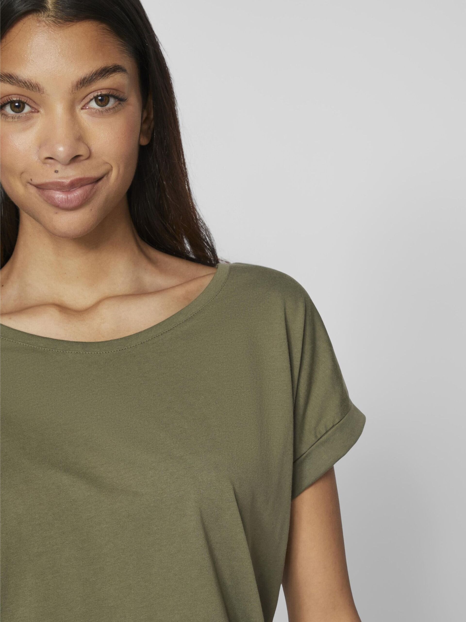 O-ringad T-shirt - Dusty Olive