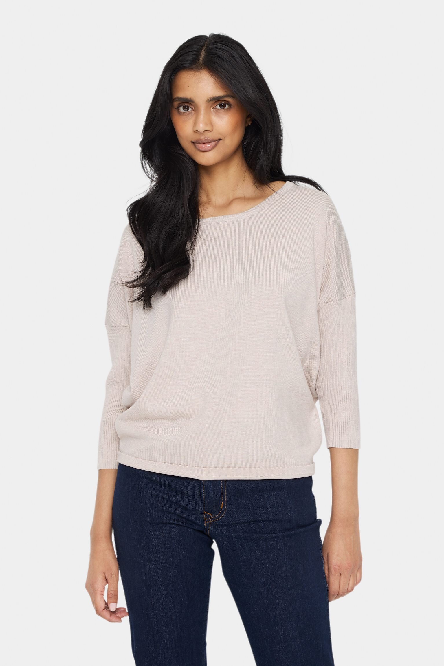 Milasz R-Neck Pullover - Gray Morn Melange