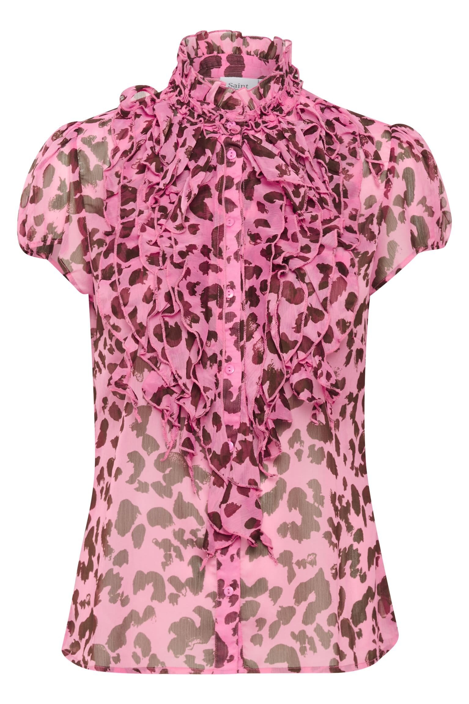 Liljasz Crinkle Shirt - Chateau Rose Animal