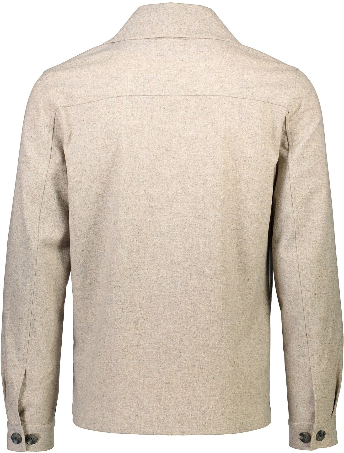 Overshirt I En Ullblandning  - Dk Sand Melange