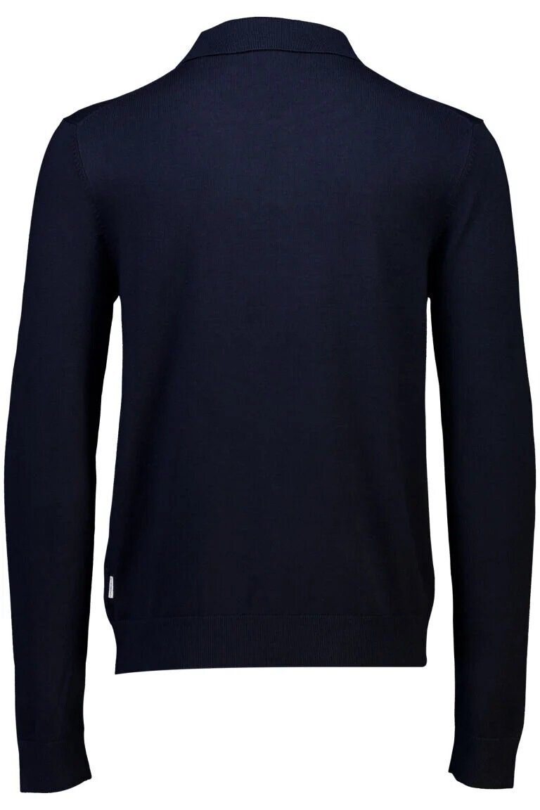 Stickad Tröja Med Half Zip - Navy