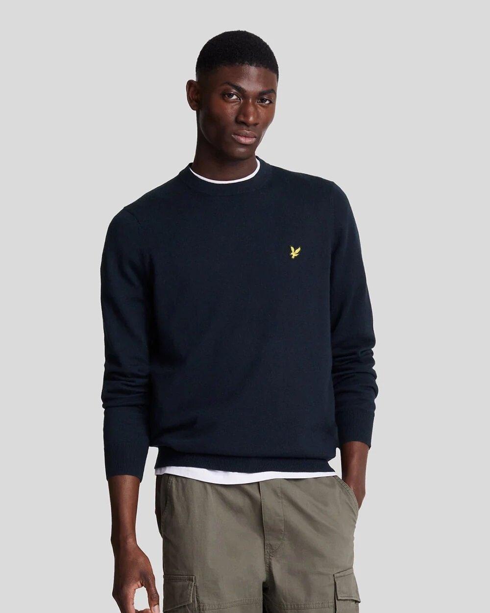 Merino Crew Neck Jumper - Z271 Dark Navy