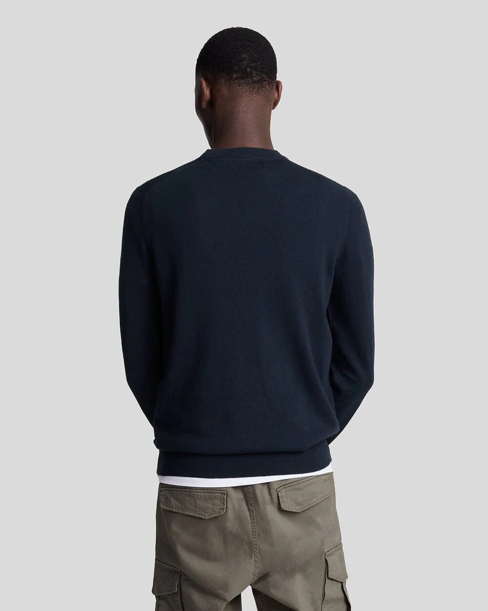 Merino Crew Neck Jumper - Z271 Dark Navy