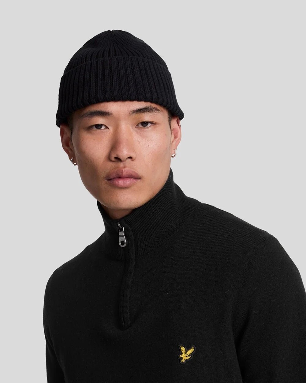 1/4 Zip Jumper - Z865 Jet Black