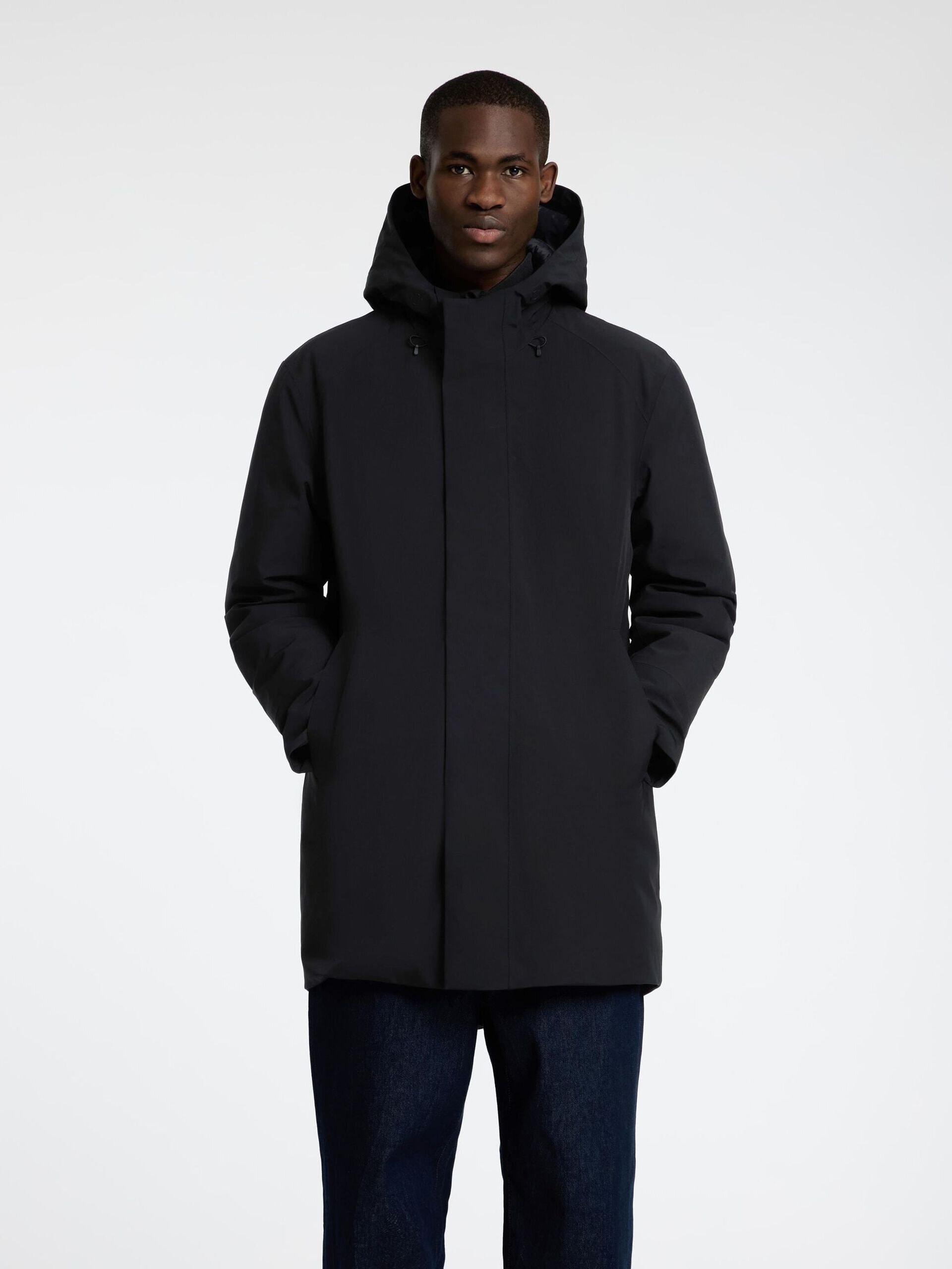 Vadderad Parkas - Black