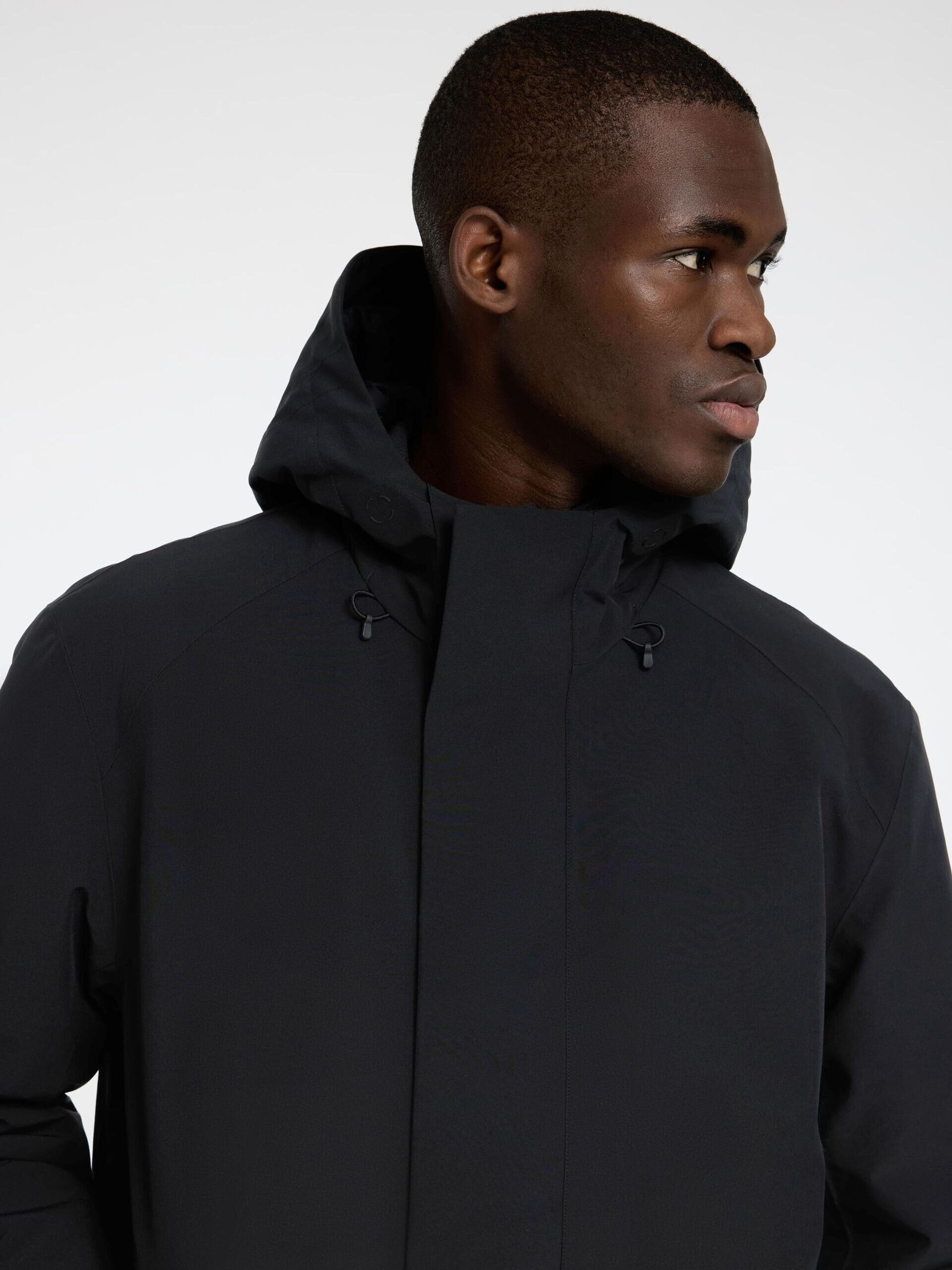 Vadderad Parkas - Black