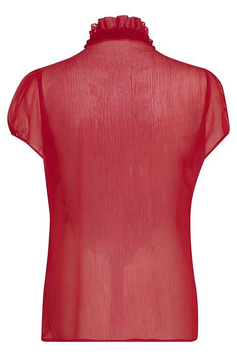 Liljasz Crinkle Shirt - Racing Red