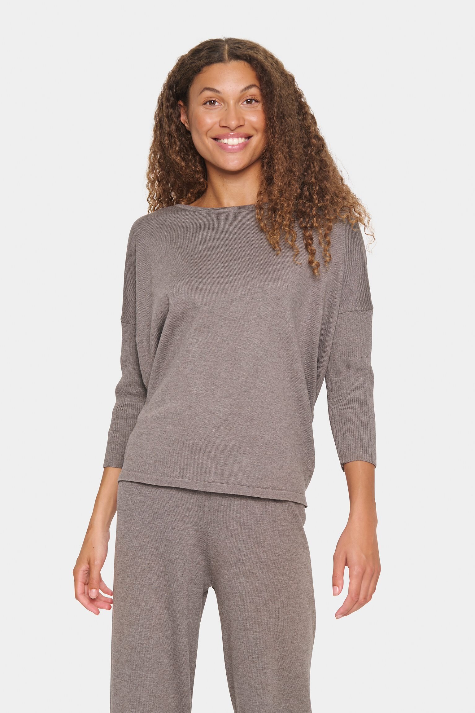 Milasz R-Neck Pullover - Iron Melange