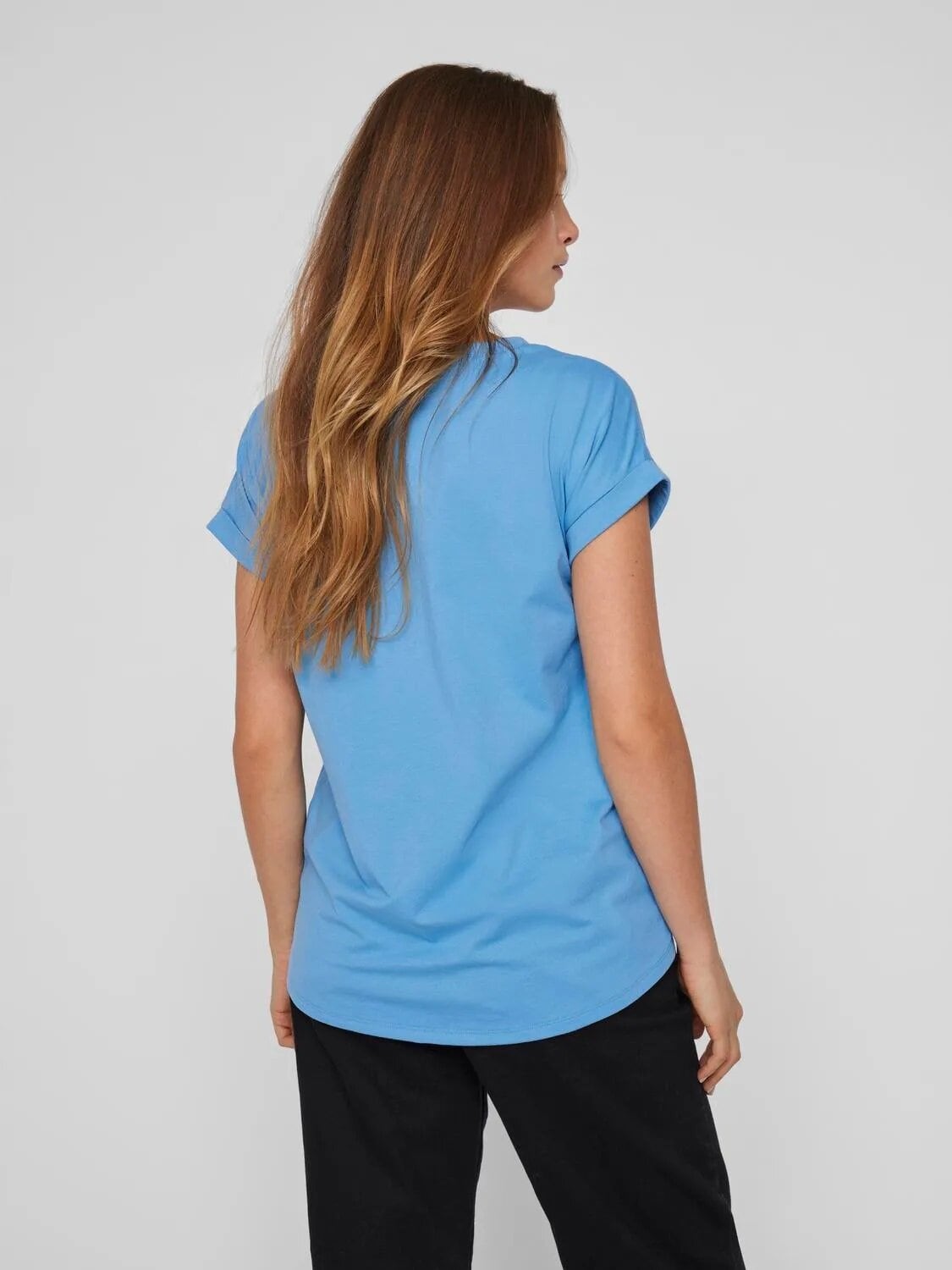 Enfärgad T-shirt - Blissful Blue