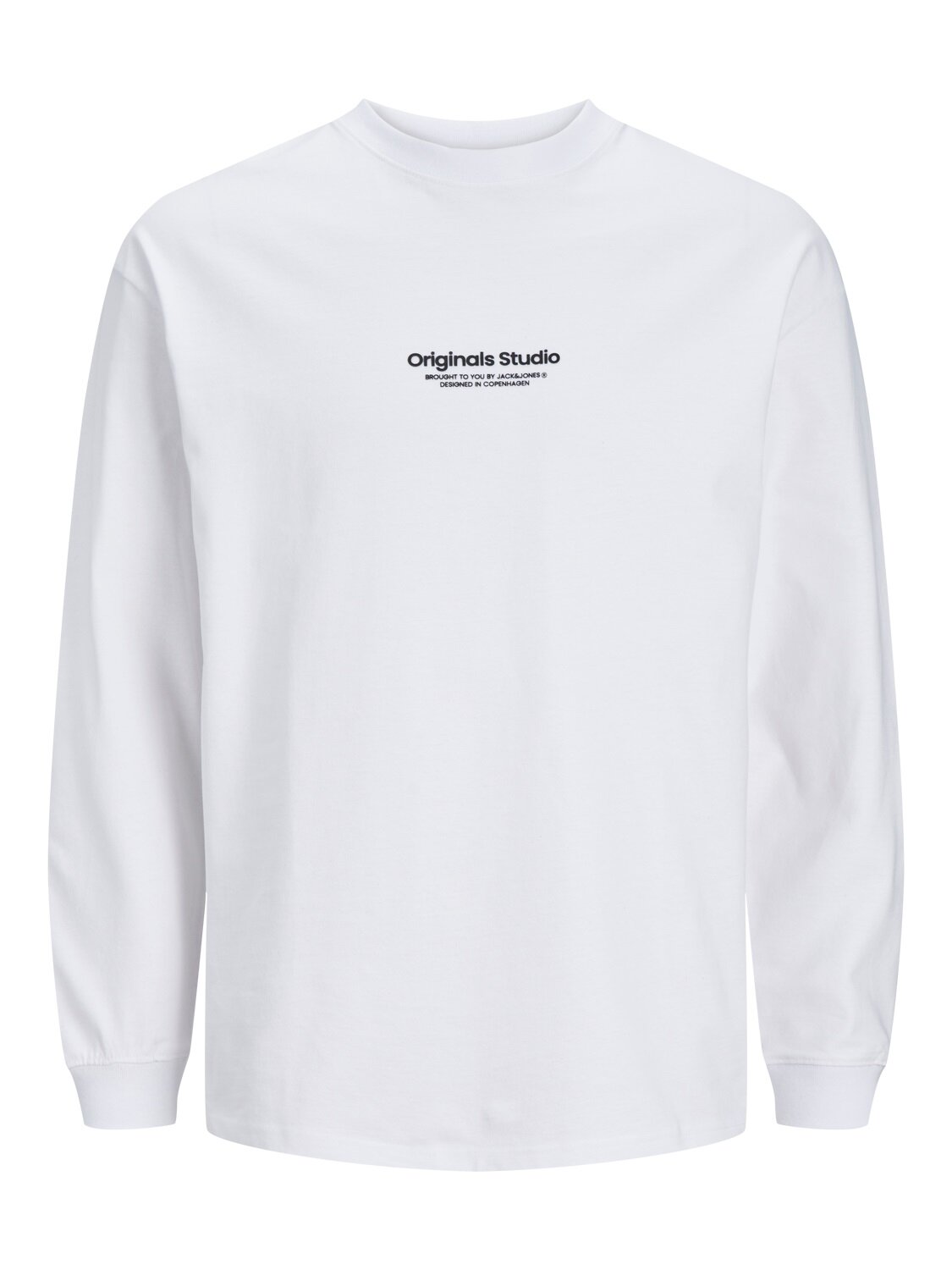 Långärmad T-shirt  - Bright White